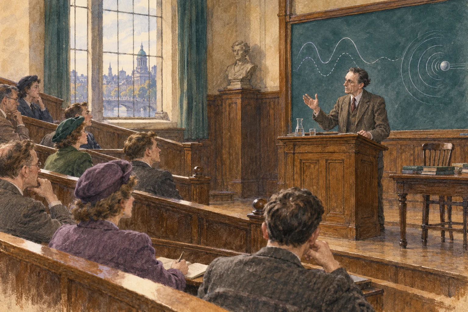 Дублин, 1940-е годы: лекция о физике и живом