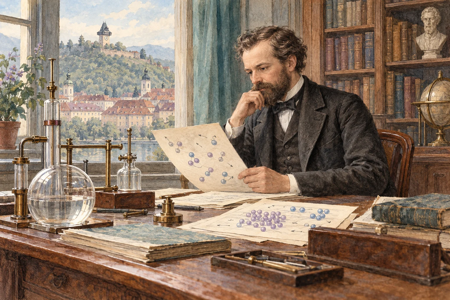 Грац, 1870-е годы: работа над теорией газов
